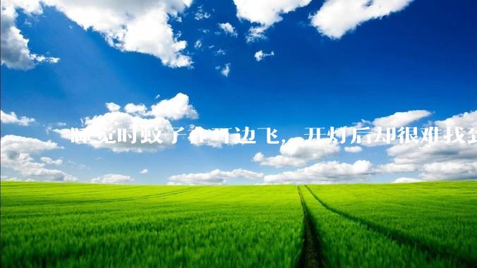 睡觉时蚊子在耳边飞，开灯后却很难找到，它藏在哪儿的可能性比较大？